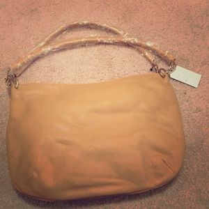 New maxx New York tan leather bag
